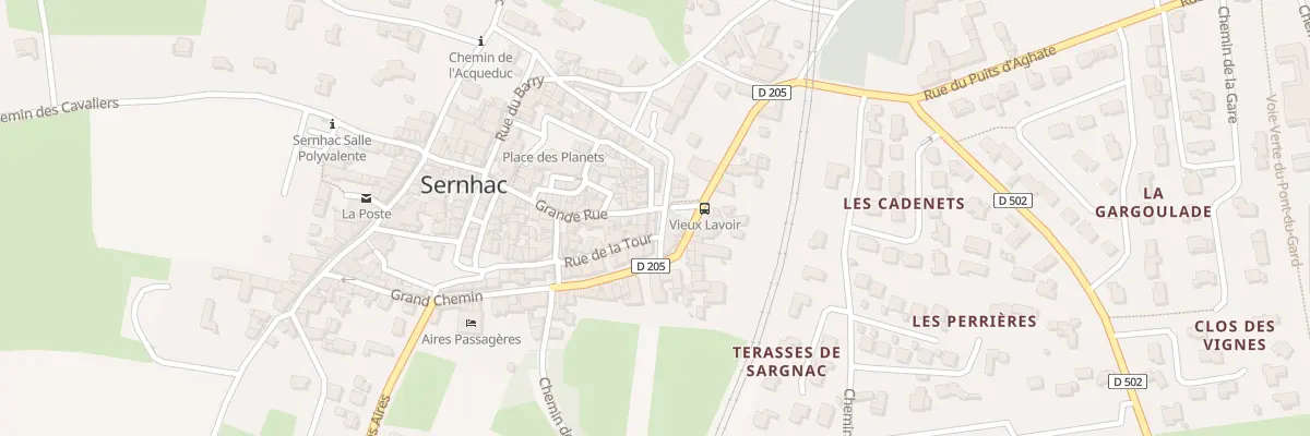 Plan du 12 Rue des Ecoles à Sernhac