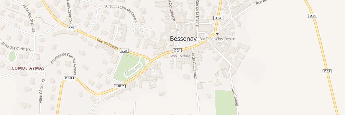 Plan du 1 Rue du Prado à Bessenay
