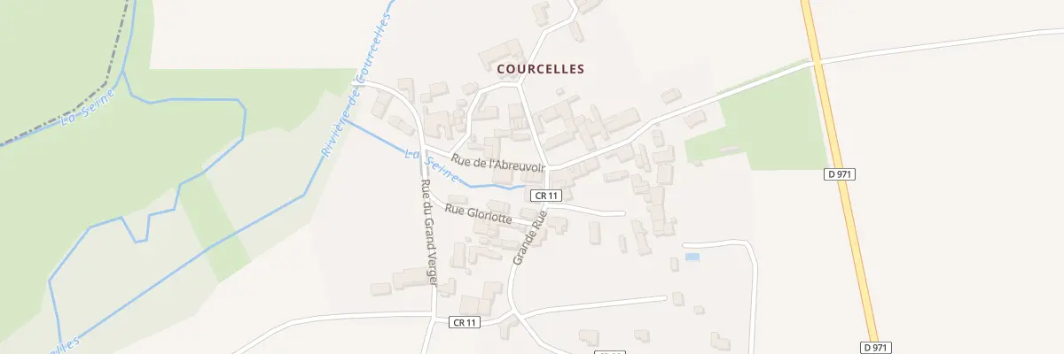 Plan du 1A Rue de l’Abreuvoir(courcelles) à Montliot-et-Courcelles