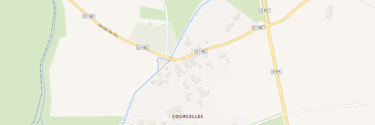 Plan du 2A Rte de Vix (courcelles) à Montliot-et-Courcelles