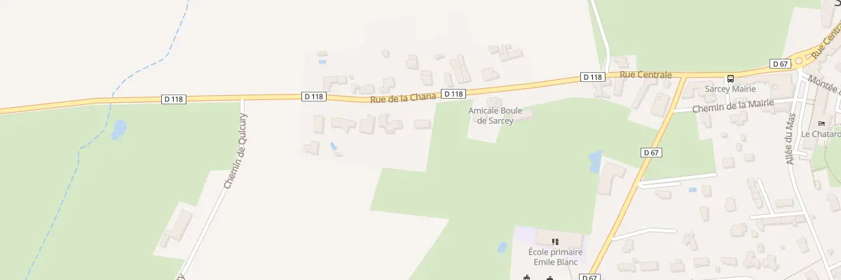 Plan du 215 Rue de la Chana à Sarcey