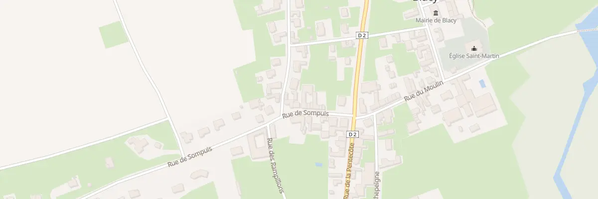 Plan du 10 Rue de Sompuis à Blacy