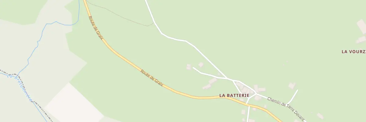 Plan du 9001 La Batterie à Graix