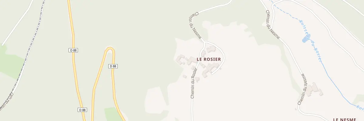 Plan du 863 Che du Rosier au Perréon
