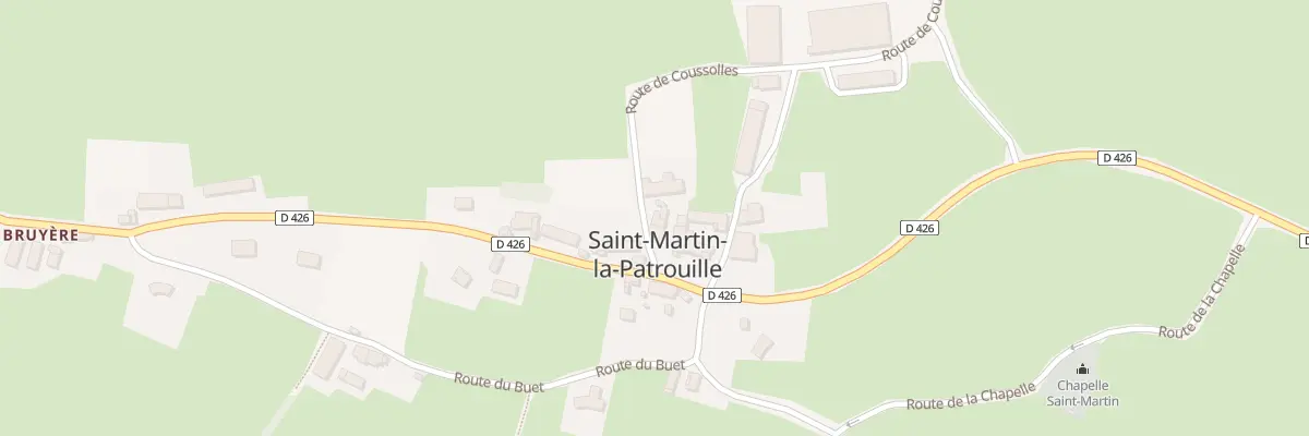 Plan du 52 Rte de Coussolles à Saint-Martin-la-Patrouille
