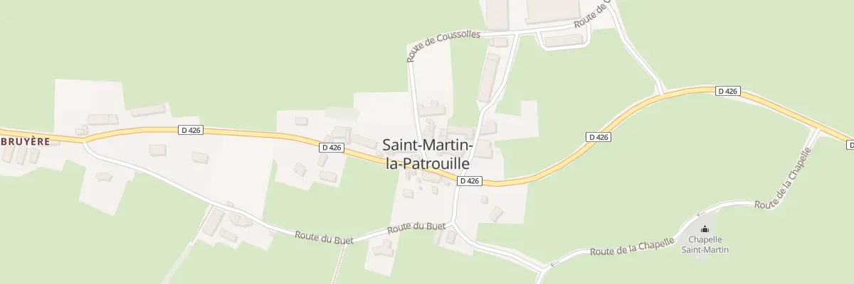Plan du 20 Rte de Coussolles à Saint-Martin-la-Patrouille