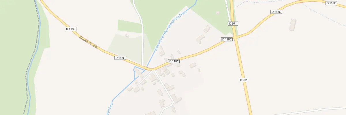 Plan du 5A Rte de Vix (courcelles) à Montliot-et-Courcelles
