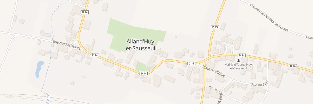 Plan du 18 Rue Mi La Ville à Alland’Huy-et-Sausseuil