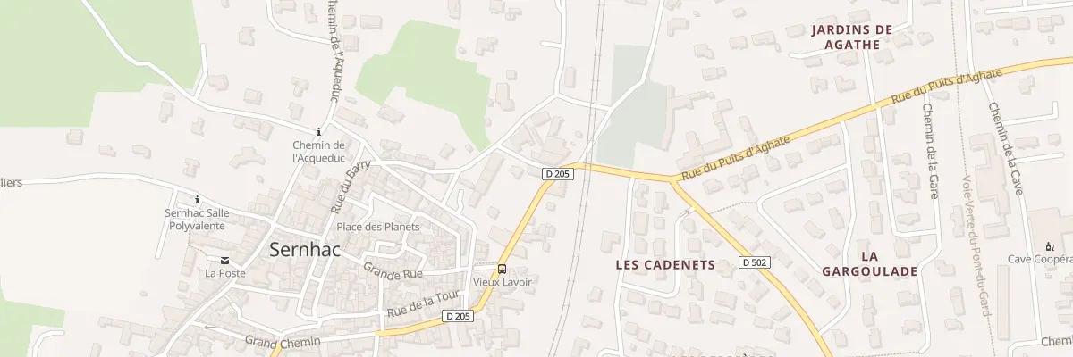 Plan du 43 Rue du Grand Chemin à Sernhac