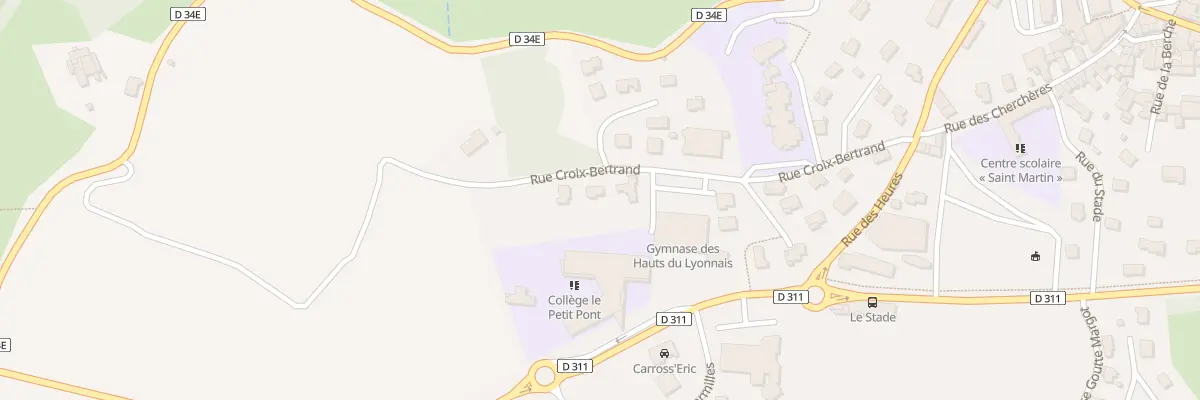 Plan du 9 Rue Croix Bertrand à Saint-Martin-en-Haut