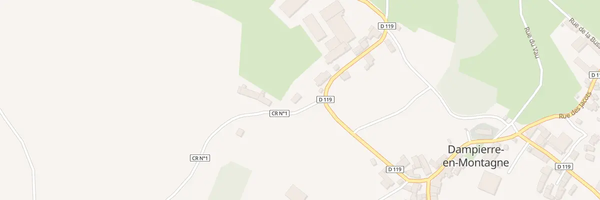 Plan du 2 Che de Mauvelain à Dampierre-en-Montagne