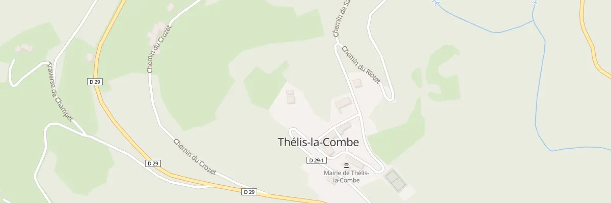 Plan du 9000 Le Crozet à Thélis-la-Combe