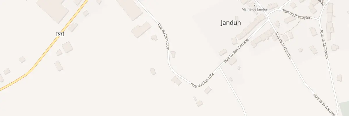 Plan du 10 Rue du Lion d’Or à Jandun