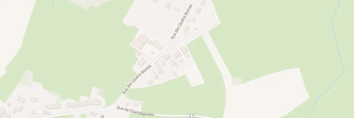 Plan du 23 Rue des Quatre Bornes à Lacanche