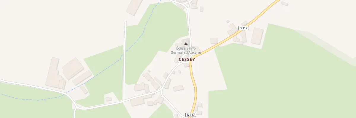 Plan du 9010 Hameau de Cessey à Vitteaux