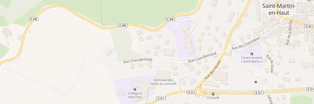 Plan du 10 Rue Croix Bertrand à Saint-Martin-en-Haut