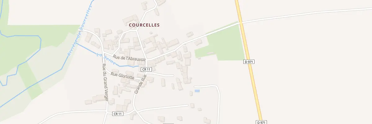 Plan du 8A Rue des Vignes (courcelles) à Montliot-et-Courcelles