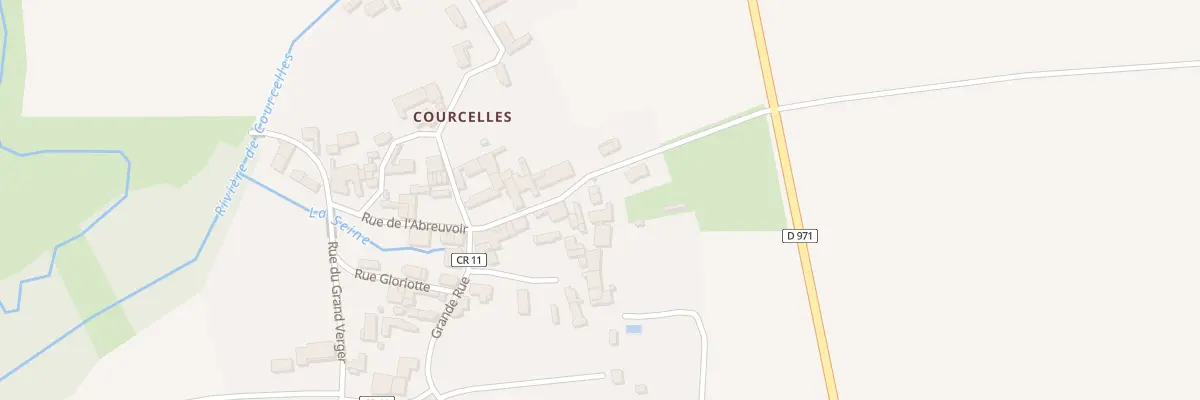 Plan du 10A Rue des Vignes (courcelles) à Montliot-et-Courcelles