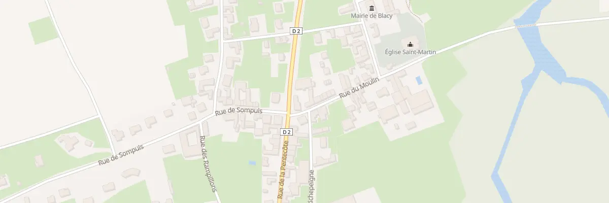 Plan du 1 Rue du Moulin à Blacy