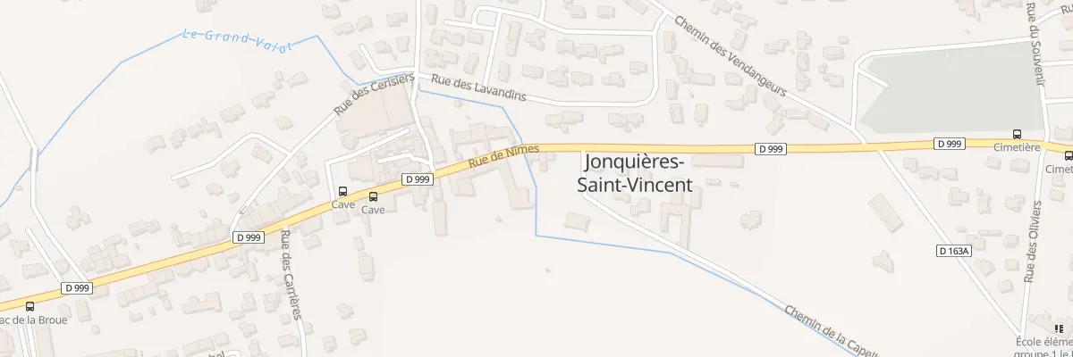 Plan du 9 Route Departementale 999 à Jonquières-Saint-Vincent