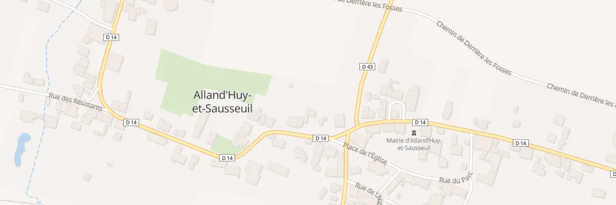 Plan du 8 Rue Mi La Ville à Alland’Huy-et-Sausseuil