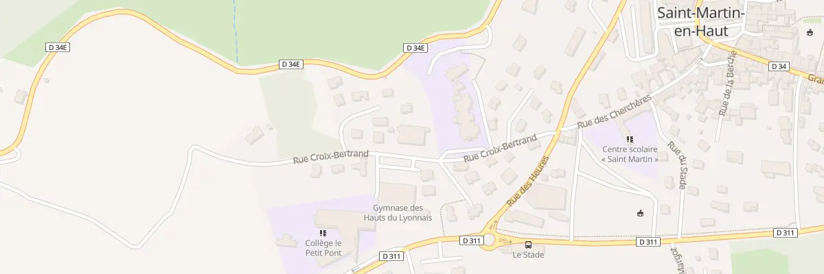 Plan du 8 Rue Croix Bertrand à Saint-Martin-en-Haut
