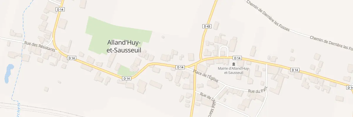 Plan du 6 Rue Mi La Ville à Alland’Huy-et-Sausseuil