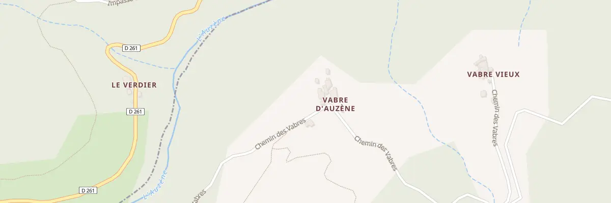 Plan du 5046 Vabre à Pranles