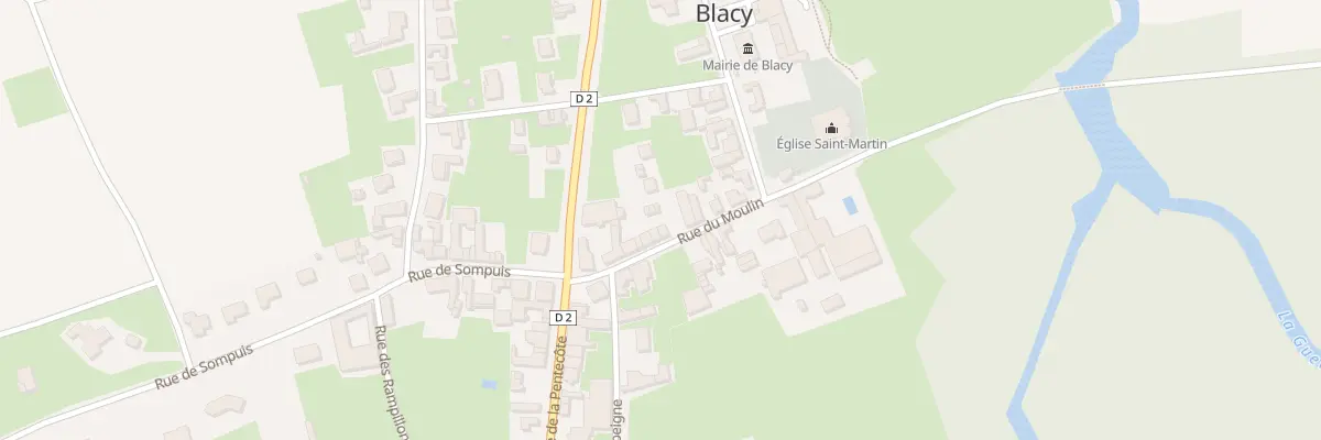 Plan du 9 Rue du Moulin à Blacy
