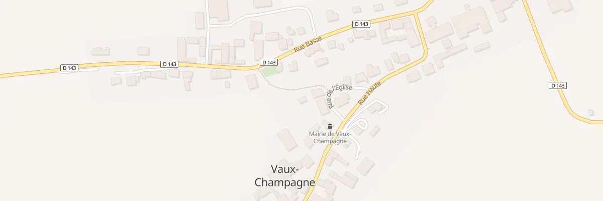 Plan du 3 Rue de l’Eglise à Vaux-Champagne