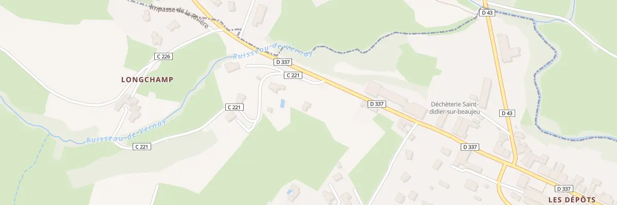 Plan du 2 Imp de Longchamp à Saint-Didier-sur-Beaujeu