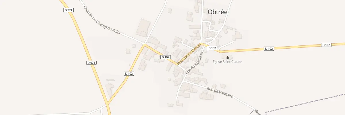 Plan du 6B Rue Lucien Drouin à Obtrée