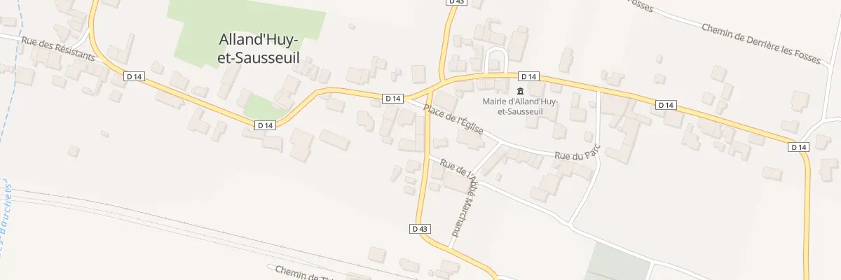 Plan du 4 Rue de la Gare à Alland’Huy-et-Sausseuil