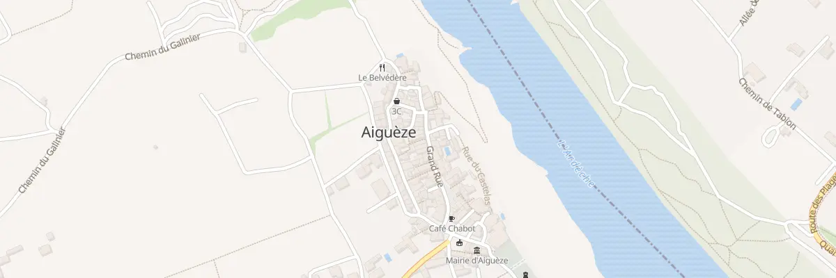 Plan du 2 Rue des Arceaux à Aiguèze