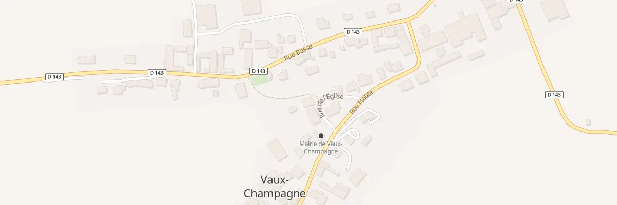 Plan du 5 Rue de l’Eglise à Vaux-Champagne