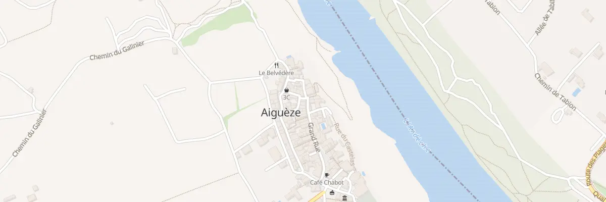 Plan du 1 Rue de l’Hôpital à Aiguèze
