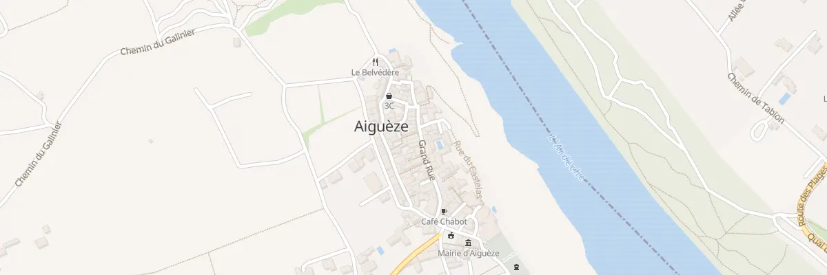 Plan du 25 Gr Grand Rue à Aiguèze