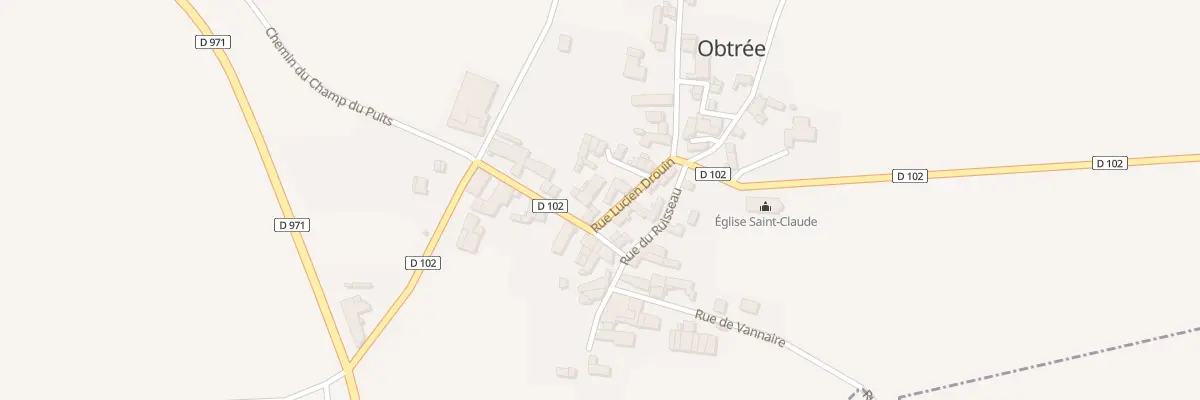 Plan du 6 Rue Lucien Drouin à Obtrée