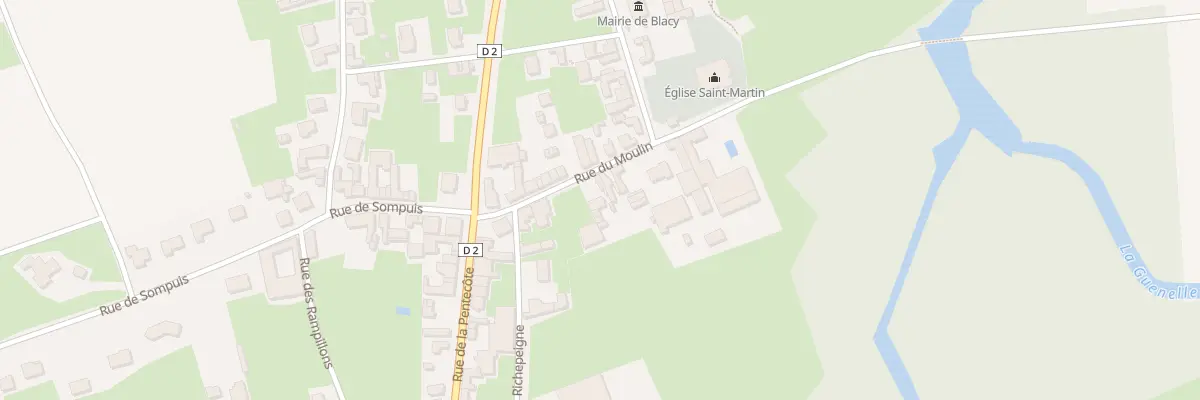 Plan du 10 Rue du Moulin à Blacy