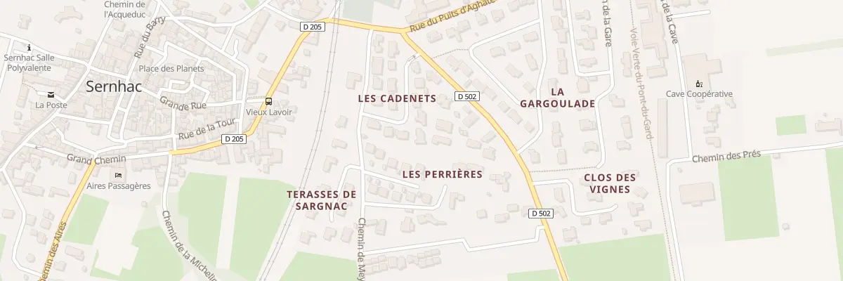 Plan du 5587 Che de Meynes à Sernhac