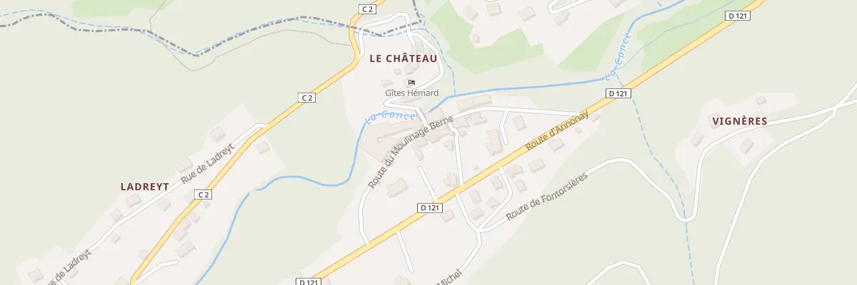 Plan du 164 Rue du Moulinage Berne à Vocance