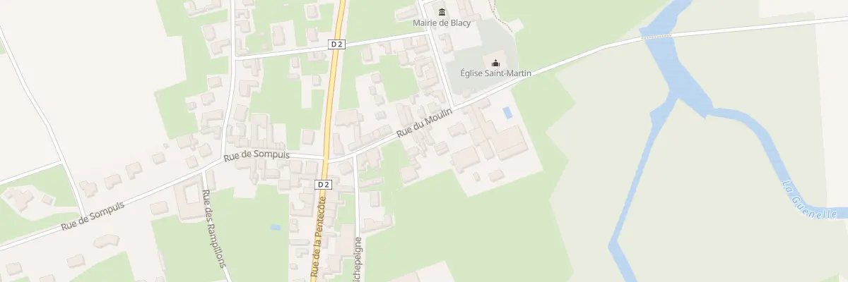 Plan du 12 Rue du Moulin à Blacy