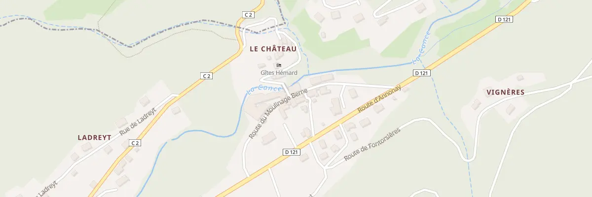 Plan du 174 Rue du Moulinage Berne à Vocance