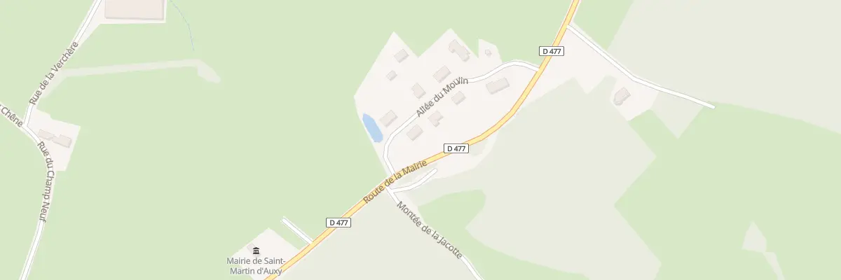 Plan du 2 All du Moulin à Saint-Martin-d’Auxy