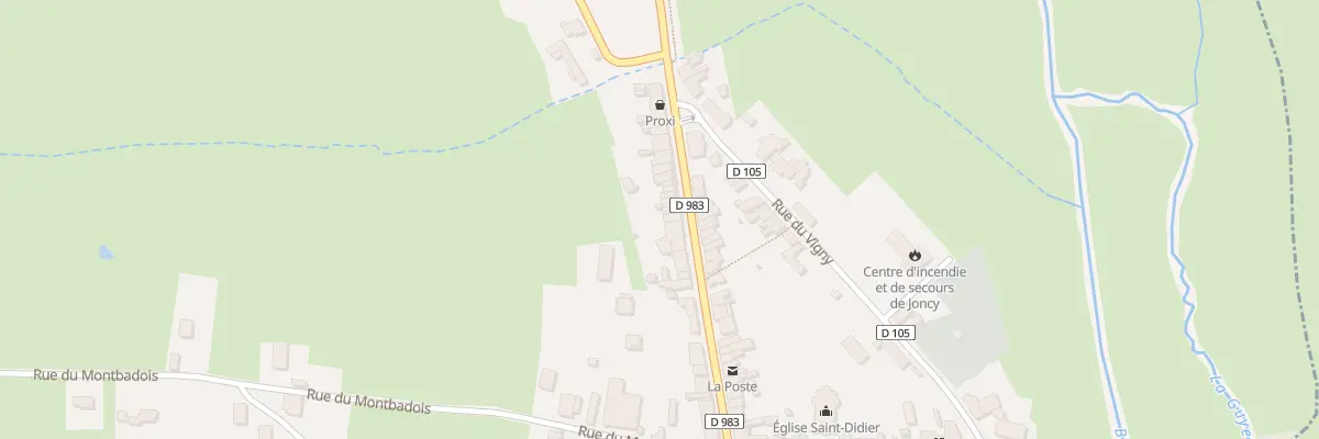 Plan du 33 Grande Rue à Joncy