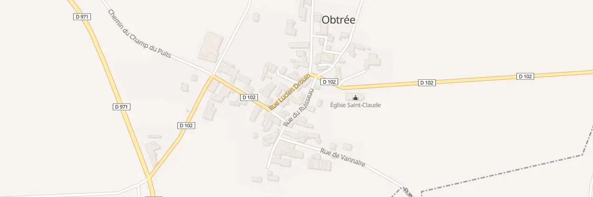 Plan du 1 Rue Lucien Drouin à Obtrée