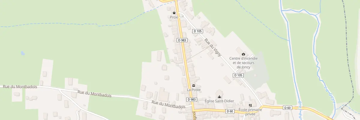 Plan du 21 Grande Rue à Joncy