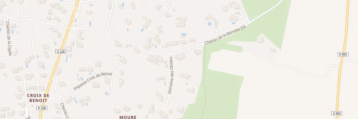 Plan du 1 Che des Oliviers à Castillon-du-Gard