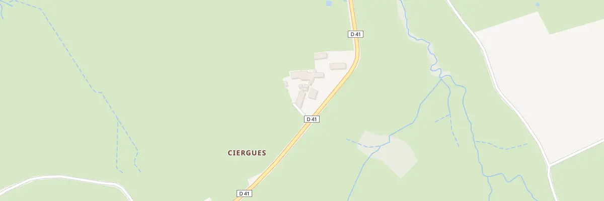 Plan du 5100 Ciergues à La Vineuse sur Fregande