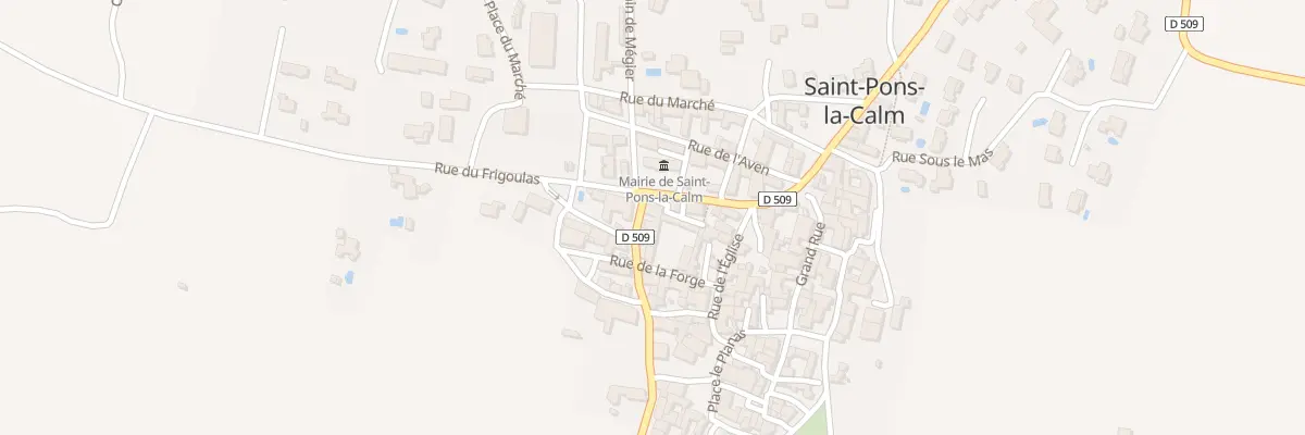 Plan du 5068 Rue du Mistral à Saint-Pons-la-Calm